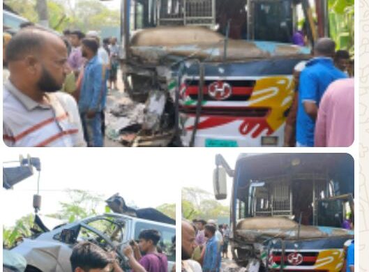 ঢাকা–বরিশাল মহাসড়কে বাস-মাইক্রোবাস সংঘর্ষে নিহত ২, আহত ৩