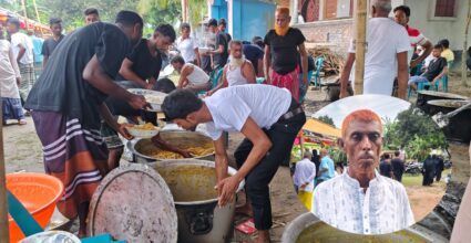মৃত্যুর পর নয়, জীবিত থাকতেই ‘চল্লিশা’৫ হাজার মানুষের মুখে খাবার তুলে দিলেন হোসেনপুরের দম্পতি